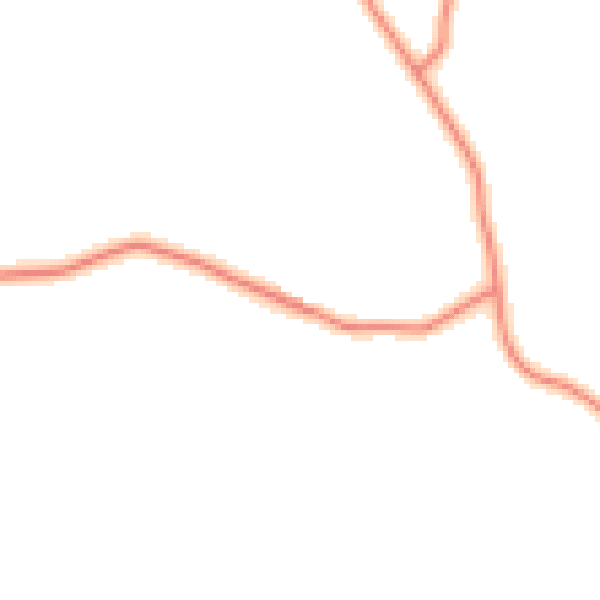 Daytime road noise heatmap for LA7 7AJ