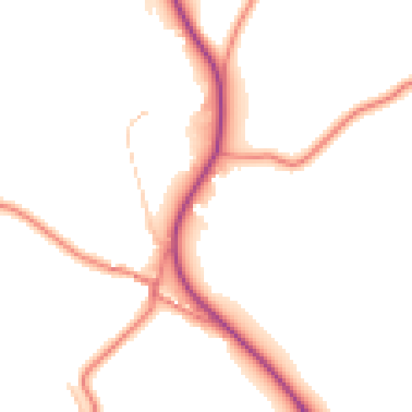 Daytime road noise heatmap for LA7 7AP