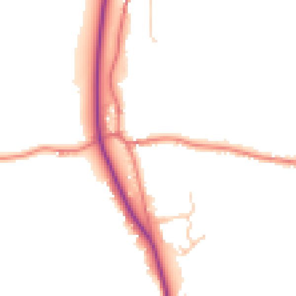 Daytime road noise heatmap for LA7 7BX