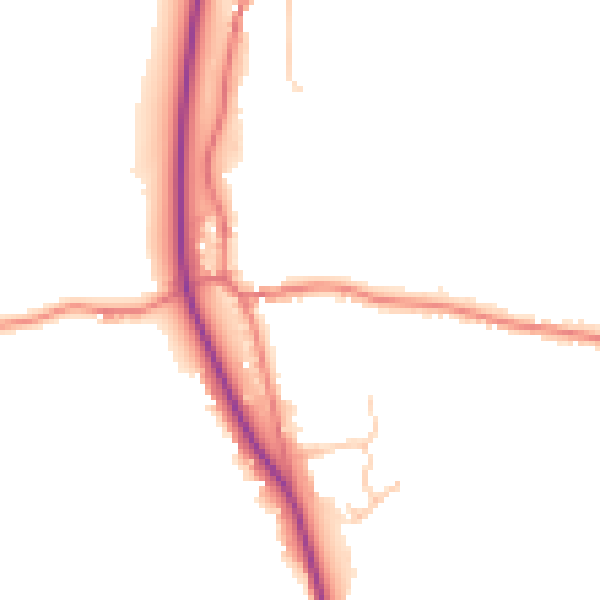 Daytime road noise heatmap for LA7 7EP