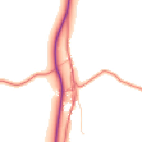 Daytime road noise heatmap for LA7 7EX