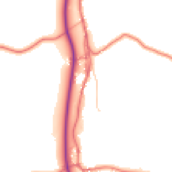 Daytime road noise heatmap for LA7 7FD