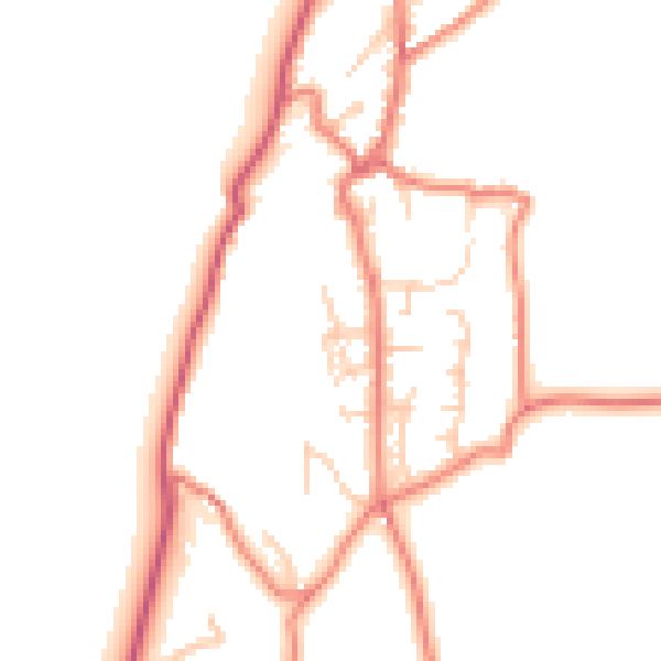 Daytime road noise heatmap for LA7 7JG