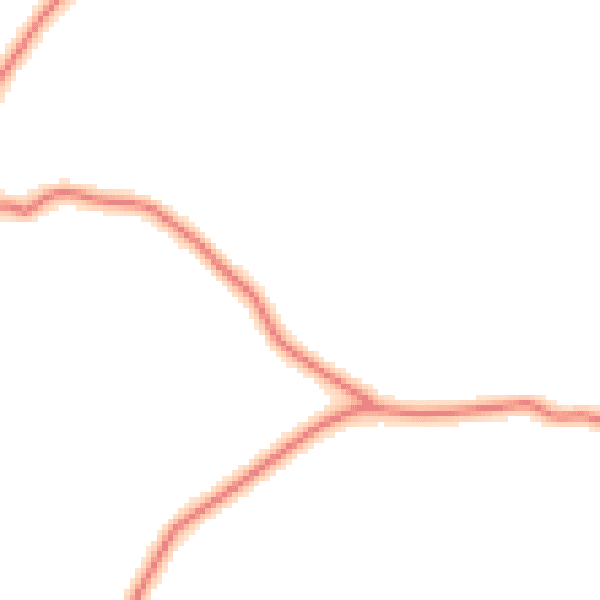 Daytime road noise heatmap for LA7 7LF
