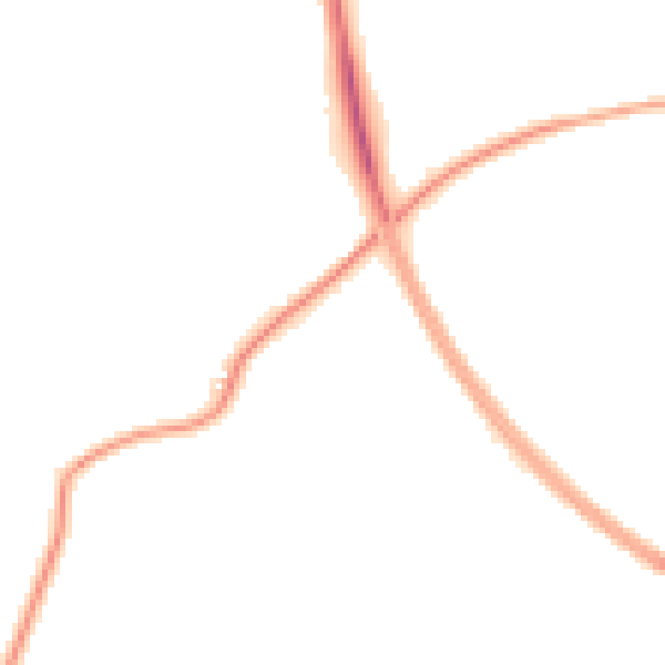 Night-time road noise heatmap for LA7 7NJ