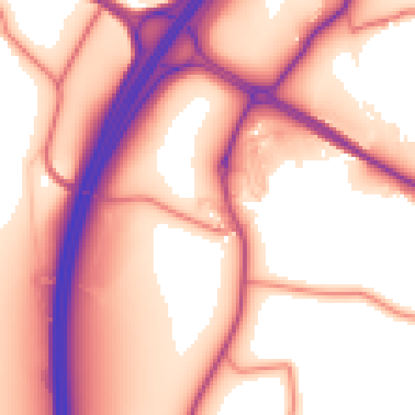 Daytime road noise heatmap for LA7 7NU