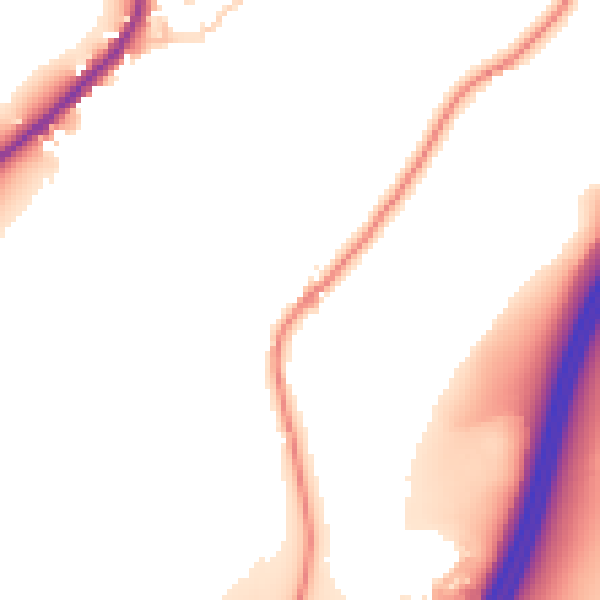 Daytime road noise heatmap for LA7 7NZ