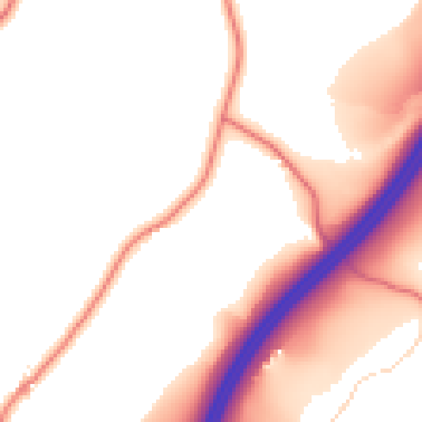 Daytime road noise heatmap for LA7 7PB
