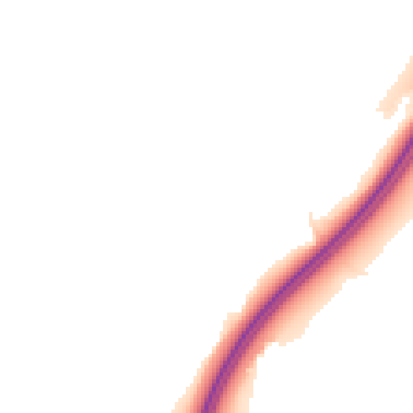 Night-time road noise heatmap for LA7 7PB