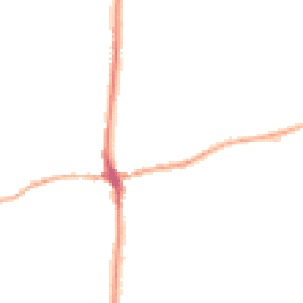 Night-time road noise heatmap for LA7 7PS