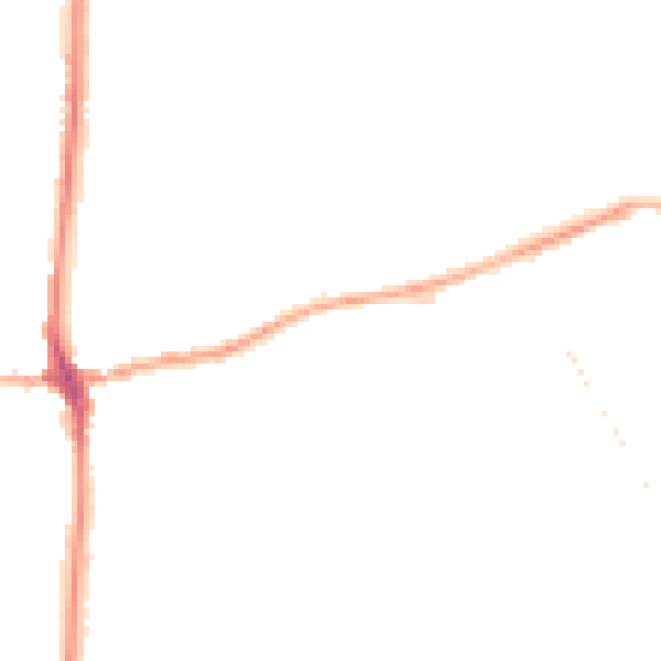 Night-time road noise heatmap for LA7 7QD