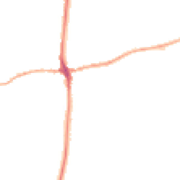 Night-time road noise heatmap for LA7 7QQ