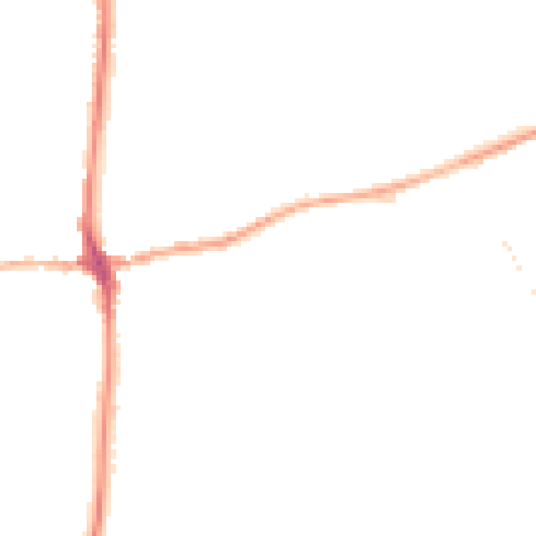 Night-time road noise heatmap for LA7 7RL