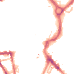 Night-time road noise heatmap for LE1 1LB