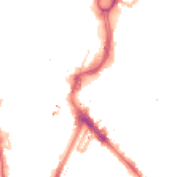 Night-time road noise heatmap for LE1 1PG