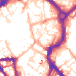 Daytime road noise heatmap for LE1 1RD
