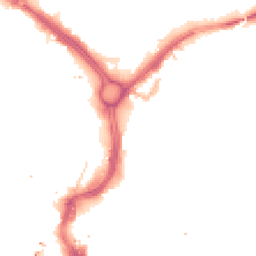 Night-time road noise heatmap for LE1 1RW