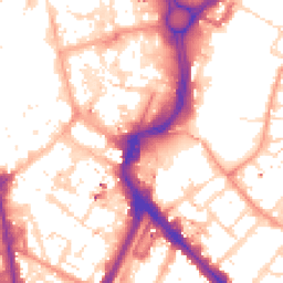 Daytime road noise heatmap for LE1 1SH