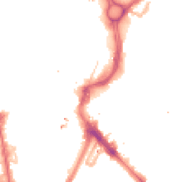 Night-time road noise heatmap for LE1 1SH