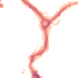Night-time road noise heatmap for LE1 1SJ