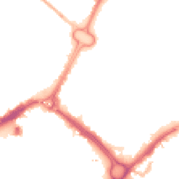 Night-time road noise heatmap for LE1 2DS