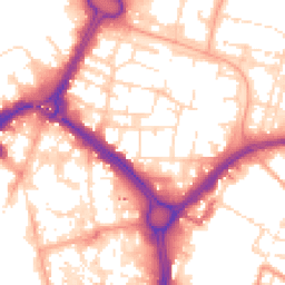 Daytime road noise heatmap for LE1 2FA