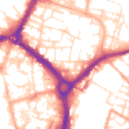 Daytime road noise heatmap for LE1 2FH