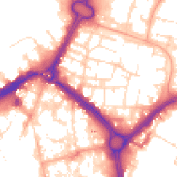 Daytime road noise heatmap for LE1 2FW
