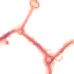 Night-time road noise heatmap for LE1 2FW