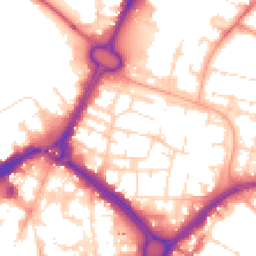 Daytime road noise heatmap for LE1 2GS