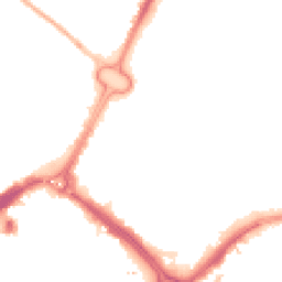 Night-time road noise heatmap for LE1 2HB