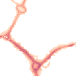Night-time road noise heatmap for LE1 2JA