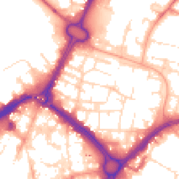 Daytime road noise heatmap for LE1 2JE
