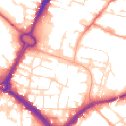 Daytime road noise heatmap for LE1 2NA