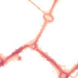 Night-time road noise heatmap for LE1 3HT