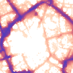 Daytime road noise heatmap for LE1 3YA
