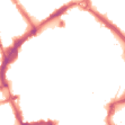 Night-time road noise heatmap for LE1 3YA