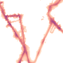 Night-time road noise heatmap for LE1 6RX