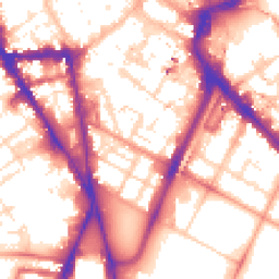 Daytime road noise heatmap for LE1 6UP
