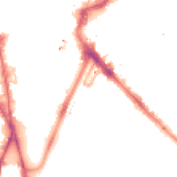 Night-time road noise heatmap for LE1 7EA