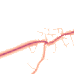 Daytime road noise heatmap for LE12 5AW