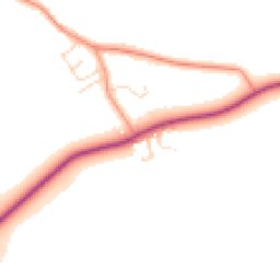 Daytime road noise heatmap for LE12 5BX