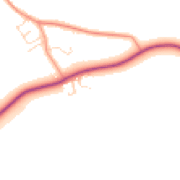 Daytime road noise heatmap for LE12 5BY