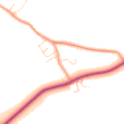 Daytime road noise heatmap for LE12 5DN