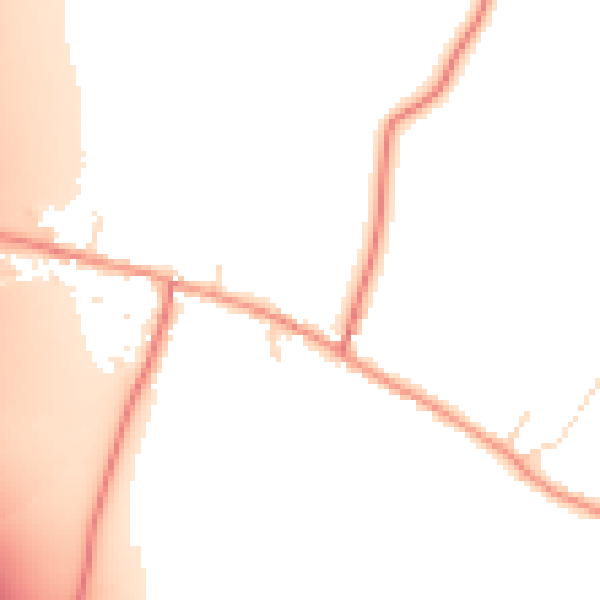 Daytime road noise heatmap for LE12 5DP