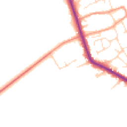 Daytime road noise heatmap for LE12 5PN