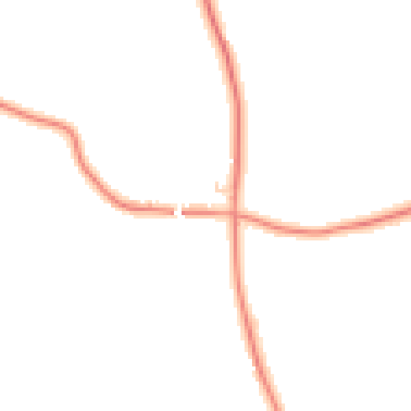 Daytime road noise heatmap for LE12 5RJ