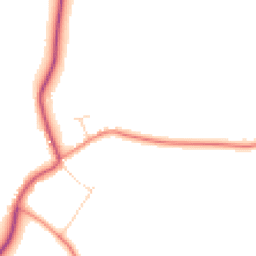 Daytime road noise heatmap for LE12 5SN