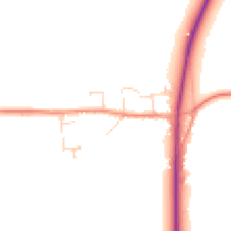 Daytime road noise heatmap for LE12 6XD