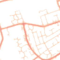Daytime road noise heatmap for LE12 7EX